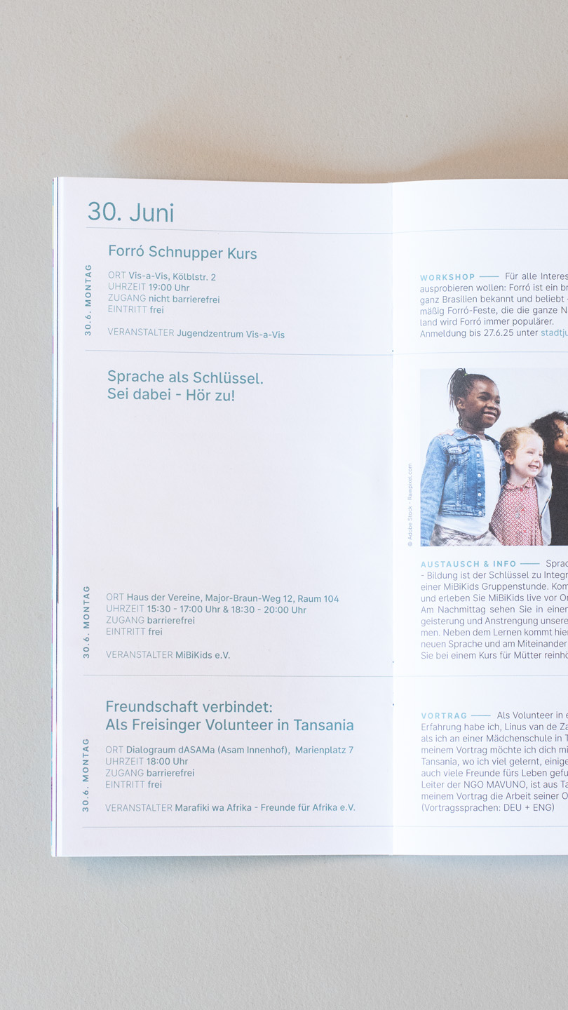 Zehntelsekunde Broschüre Innen